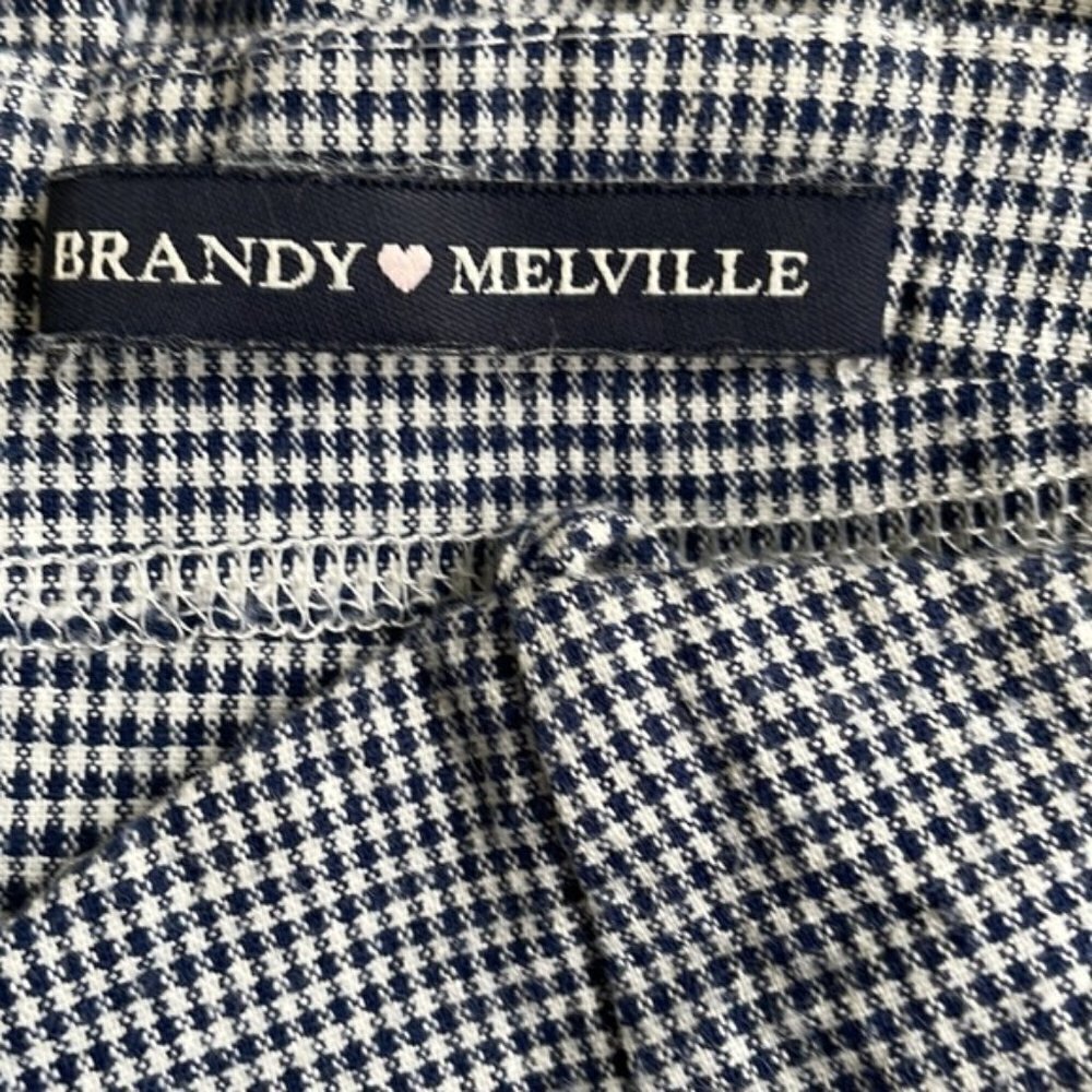EC Brandy Melville Navy / White Checkered Dress - Size 3 - Picture 5 of 6